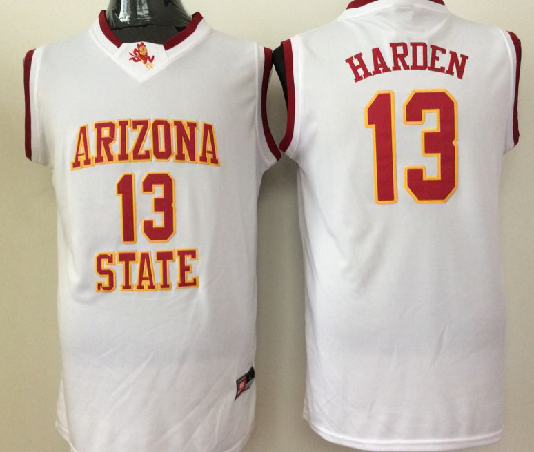 NCAA Men Arizona State Sun Devils White 13->ncaa teams->NCAA Jersey